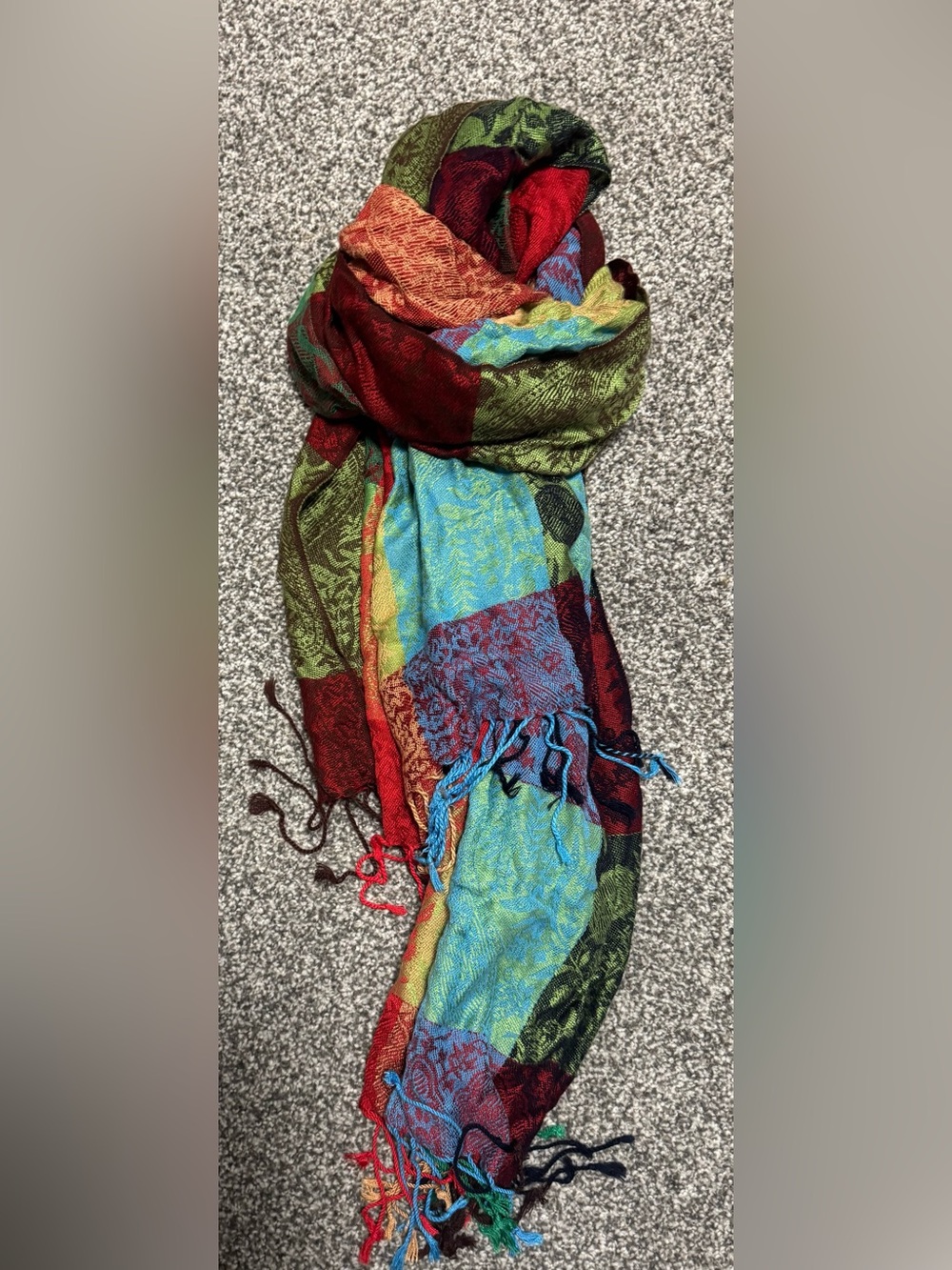 Rainbow scarf